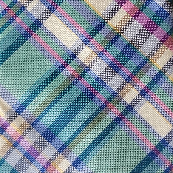 Tommy Hilfiger Silk Sail Plaid Tie Pink Blue White Classic Preppy 57.5" X 3.5" - Picture 2 of 7